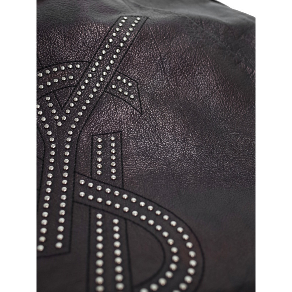 Yves Saint Laurent Mombasa Semi Shoulder Bag Black - Picture 8 of 8